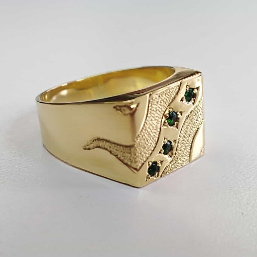 anillos para hombre en oro