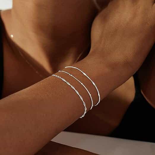 pulsera mujer plata